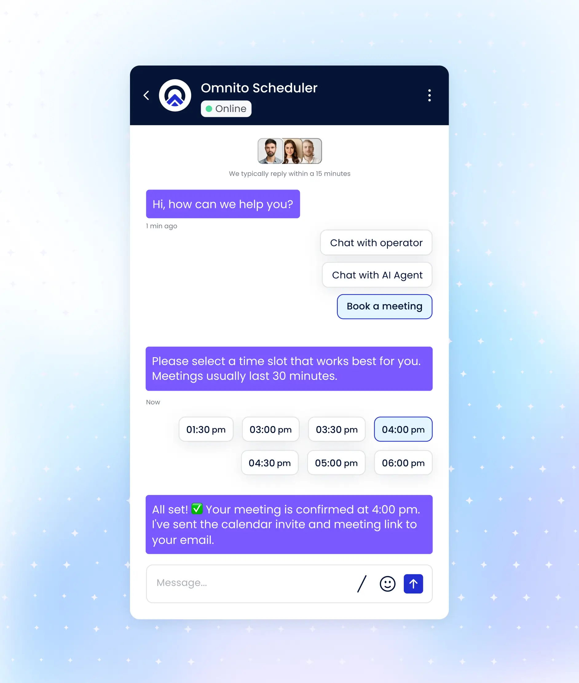 Instant AI Answers. Real People When Needed.