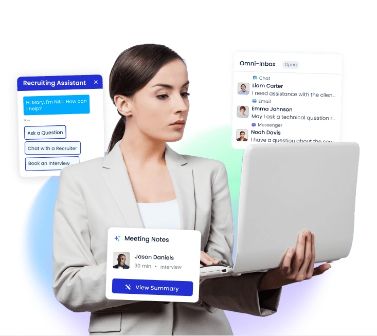 Screen Candidates. Book Interviews Faster.